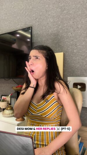 Radhika Guglani Instagram - Don’t miss the end!!🤣🤡
.
.
.
.
#mom #maa #desifamily #parentmemes #roast #sarcasm #slay #daughter #savage