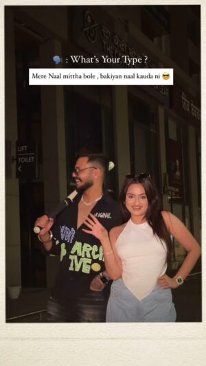 Rashika Sachdeva Instagram - Share with your Man 👨 ♥️ @rashika_sachdeva @garv_vasudeva_ #trending #punjabi #reelitfeelit #song #viral #punjabisong #couplegoals