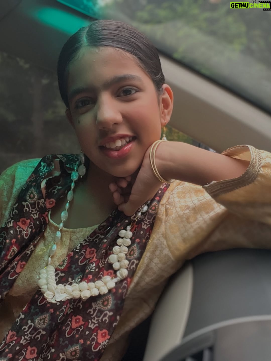 Rashmi Rai - 10.6K Likes - I told her to post pics on her Instagram page so that we can store them as memory but I thought 💭 why not my page.
Has my page become so big that I can’t share my daughter’s pic or it’s too professional that a pic like this will destroy the grid.
How much i have changed in last few years of being on Instagram. Yes I have always been private about my life and family from the beginning but lado she grew up in front of you she has always thought of you all as her insta family so changing one thing at a time and becoming the same Rashmi I was at the begining one who wanted to bring in change for women, be herself as true as possible and growing not with out you all my fam.. 

Enjoy the latest show in her school! 
Happy Ganesh Chaturthi hehe… waise ye navraska song hai!!

#daughter #mom #fitmom