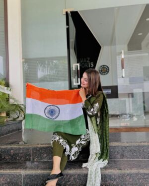 Razika Instagram - Proud to be an Indian 🇮🇳🤍
.
.
#happyindependenceday #15thaugust #its_razika #indian