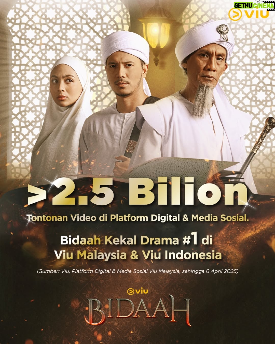 Riena Diana - 18.5K Likes - Bidaah pecah rekod 2.5 Bilion tontonan di media sosial!

Terima kasih kepada semua peminat di Malaysia dan Indonesia yang sentiasa menyokong dan menjadikan drama ini satu fenomena!

#BidaahSeries #ViuMalaysia #FirstOnViu

𝑩𝒊𝒅𝒂𝒂𝒉 𝑺𝒆𝒓𝒊𝒆𝒔
📅 Maraton kesemua 15 Episod di 📲 App Viu | 🌐Viu.com
▶️ https://bit.ly/bidaahseries

🎭 [Barisan pelakon] @faizalhusseinofficial | @fattahaminz | @rienadiana_ | @marisa.yasmin |
@vanidah_imran | @hasnulrahmatmustafa | @fazlinaahmaddaud | @fatiyalatiff | @maliababy_

🎥 [Pengarah] @paliyahyalatest
🎬 [Penerbit] @ermafatima
🎬 [Terbitan] @rumah_karya_citra