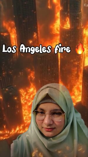 Rifat Anjum Ansari Instagram - Beshaq Upar wale ki lathi main awaz nhi hoti
#americalosangeles #Gaza #palestine🇵🇸