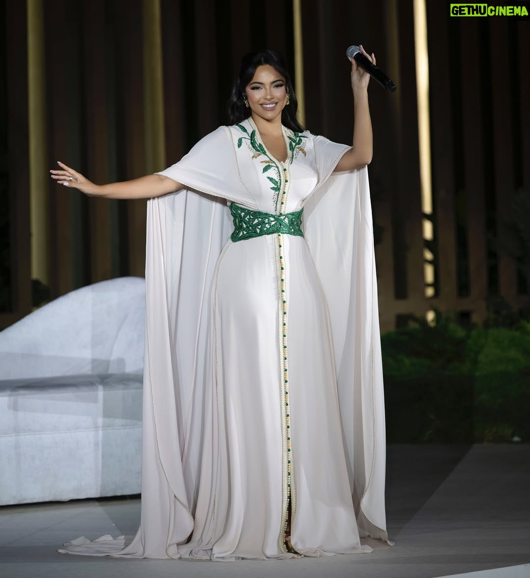 Rikia Magha - 3 Likes - ⁨	من أفراح #قطر الجميلة 
كانت ليلة جميلة وخفيفة على القلب💚
**** **** ****
شكرا معشوقتي صوفيا على التحفة هذي
‪@sophiabenyahiaofficial‬⁩
#القفطان_المغربي