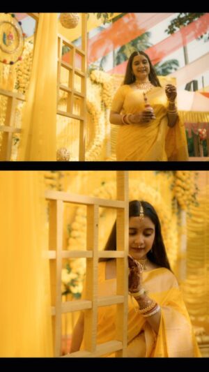 Rimpa Roy Instagram - Gaye holud 🥰
#rimparoy #gayeholud #haldi #bengalihaldi #bengaliwedding #wedding2024 #rangsaari