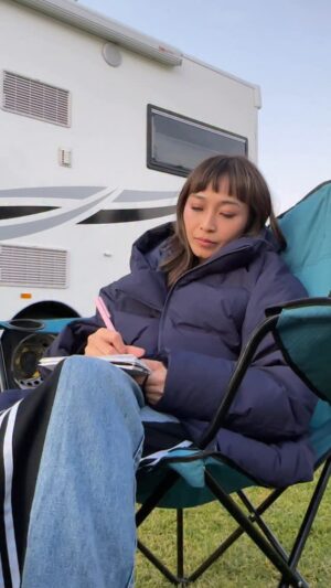 Rinni Wulandari Instagram - Camper van life š slow days on the road. making memories, journaling a little, finished a few pages of my book š