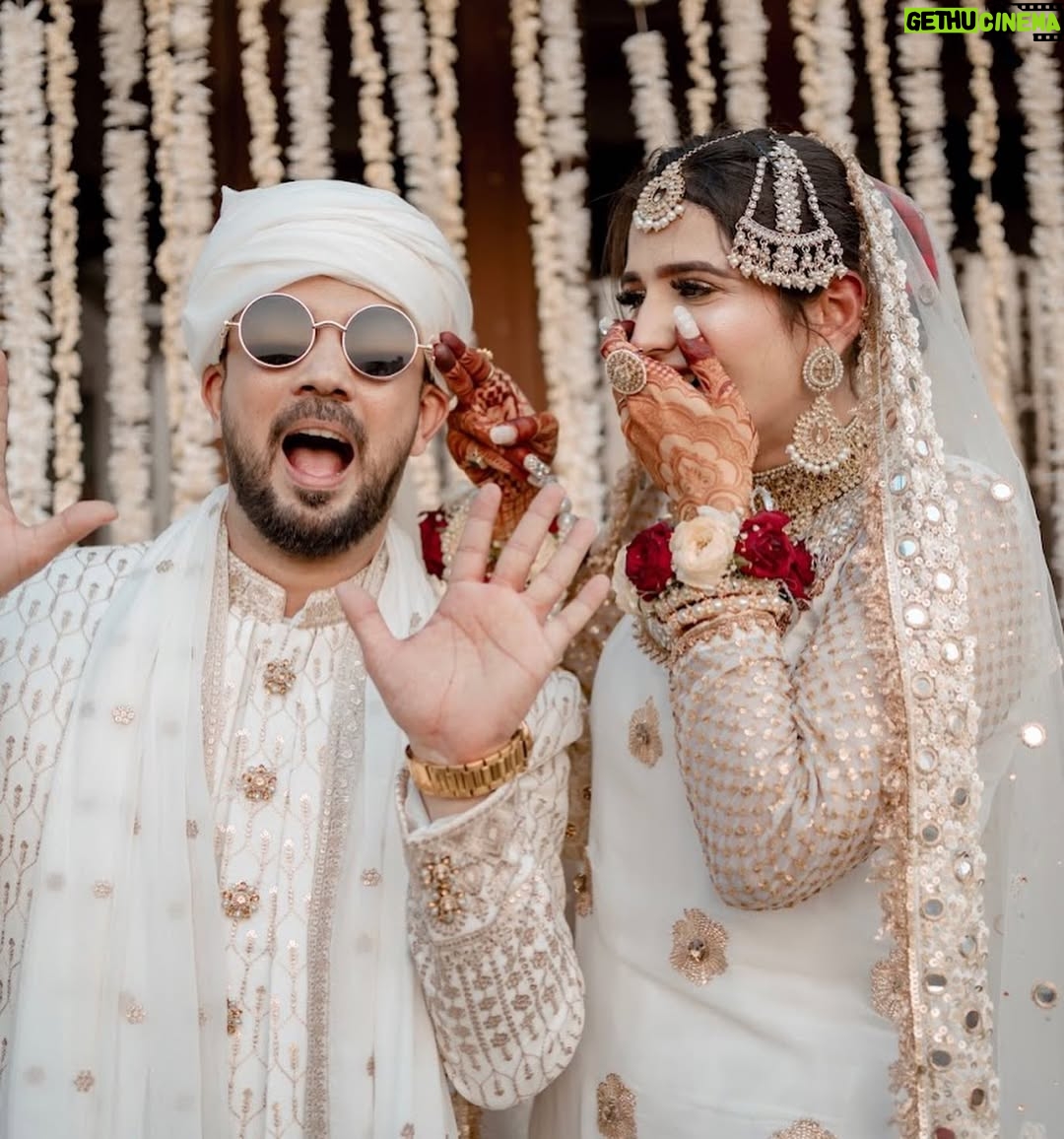Riya Kishanchandani - 169.7K Likes - "And We created you in pairs" - وَخَلَقْنَاكُمْ أَزْوَاجًا
Alhumdullilah MashaAllah ❤️

Photography📸 - @pageantryproductions 
Makeup - @makeover_by_zara 
Hair - @makeoverby_tanzilashaikh 

#justmarried #love #❤️ #weddingphotography #weddingday #weddingdiaries