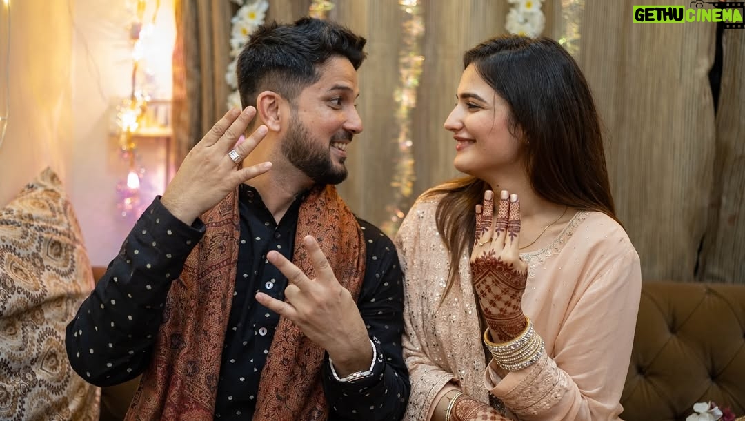 Riya Kishanchandani - 73.5K Likes - Cheers 🎉 to 1 year of this beautiful day of exchanging rings & (gifts🎁😛)with you ♥️