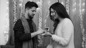 Riya Kishanchandani Instagram - Cheers 🎉 to 1 year of this beautiful day of exchanging rings & (gifts🎁😛)with you ♥️