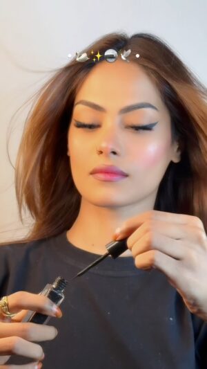Rukaiya Firoz Khan Instagram - Smol not so smol #GRWM 🤍
#Haseen #reels #MakeupTutorial #Explore
( Makeup, GRWM , makeup tutorial , trend , white , indiansuits , Glowy )