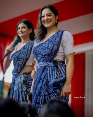Rupankrita Kalita Instagram - Thank you Barbhag College for all your love ❤️ 
Mua @nayanmonimedhi_ 
📷 @utjjal_kalita_photography and @harishbaruah_photography