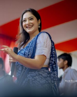 Rupankrita Kalita Instagram - Thank you Barbhag College for all your love ❤️ 
Mua @nayanmonimedhi_ 
📷 @utjjal_kalita_photography and @harishbaruah_photography