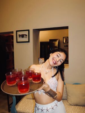 Saanya Khatter Instagram - ✨ Checked into history, checked out with memories ✨
Who knew a 150-year-old beauty in Goa could feel like home and a mini party spot rolled into one? 🌴🍹 From sipping cocktails under antique ceilings to giggling our way through courtyards older than all our group chats combined, this place gave us the perfect mix of heritage   holiday vibes🤍
🌺 Pro tip: Book your stay and use my code SAANYA10 to live this fairytale with a cheeky discount because who doesn’t want luxury that’s also easy on the wallet? 🛋️ @stayvista_official 
📍 Villa Arcangela
#hosted #vistaroom #goa #collaboration #partnership