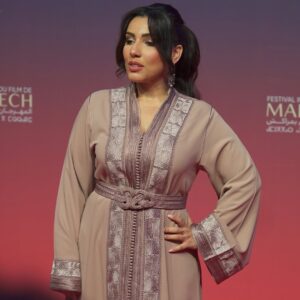 Sahar Seddiki Instagram - Outfit by @majorelle.caftan 
Make up @meryem.elab 
Hair @alaeddine.make_up.hairstyle 
Pictures by @gmr.yassine 

#marrakechinternationalfilmfestival