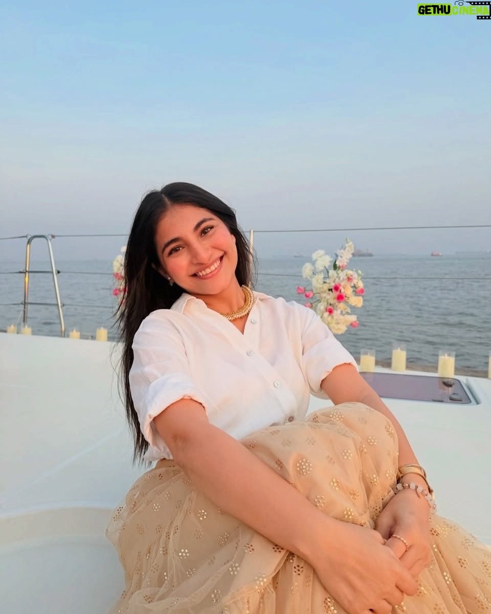 Sai Godbole - 40K Likes - chased the sunset, sailed away❤️
thank you for hosting the best party @indewild @diipakhosla @olegbuller 💫🫶🏼
thank you @hustlerani @shubhra.vaity @sanyaparekh for clicking these lovely photos! 
check out @indewild ‘s two newest dewy lip tints!! I genuinely love them!!😍