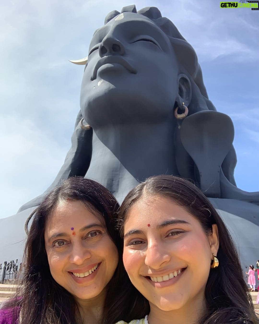 Sai Godbole - 79.1K Likes - Namaskaram🙏🏼❤️
At the foothills of the Velliangiri mountains, my time at the @isha.foundation was surreal. The calm I felt within the serene and spiritually charged space was profound. Surrounded by the inclusivity and warmth of the people, nourished by healthy food, embraced by the purity of the air, and the divinity and grandeur of the Adi Yogi, I felt deeply connected. The energy of the powerfully consecrated Dhyan Linga and the Linga Bhairavi Devi temple has left a lasting impression on my soul. 
It was heartening to witness the immense work being done to address climate change through the Save Soil initiative (we visited the nursery too) and support for farmers. The dedication to empowering underprivileged students at the Isha Vidhya school is truly inspiring. The work Sadhguru and his team of volunteers continue to do is nothing short of remarkable.
Thank you for this incredible experience, for welcoming my mom and me into your sacred space. We left feeling rejuvenated, inspired, and deeply grateful. Shambho.”

Special thank you to Swami Suyagna ji for his kindness, time and generosity🙏🏼
Priyanka Akka and Kinjal Akka @kinjalmehta97 for showing us around the ashram with so much care, your warmth made us feel even more connected to the space🌷
Lots of love to Rudreshi Akka @_rudreshi_ for truly making us feel at home! You are sunshine! ☀️ 
Thank you to Kunal Anna for organising this retreat and Chaitral for coordinating everything! 🤍
And a huge thank you to Daddu @niharshembekar for introducing me to this divine, magical world and to my mom @kulkishori for her company and her efforts to make sure I have this experience ❤️🧿🙏🏼🌟

#ishafoundation #adiyogi #sadhguru
