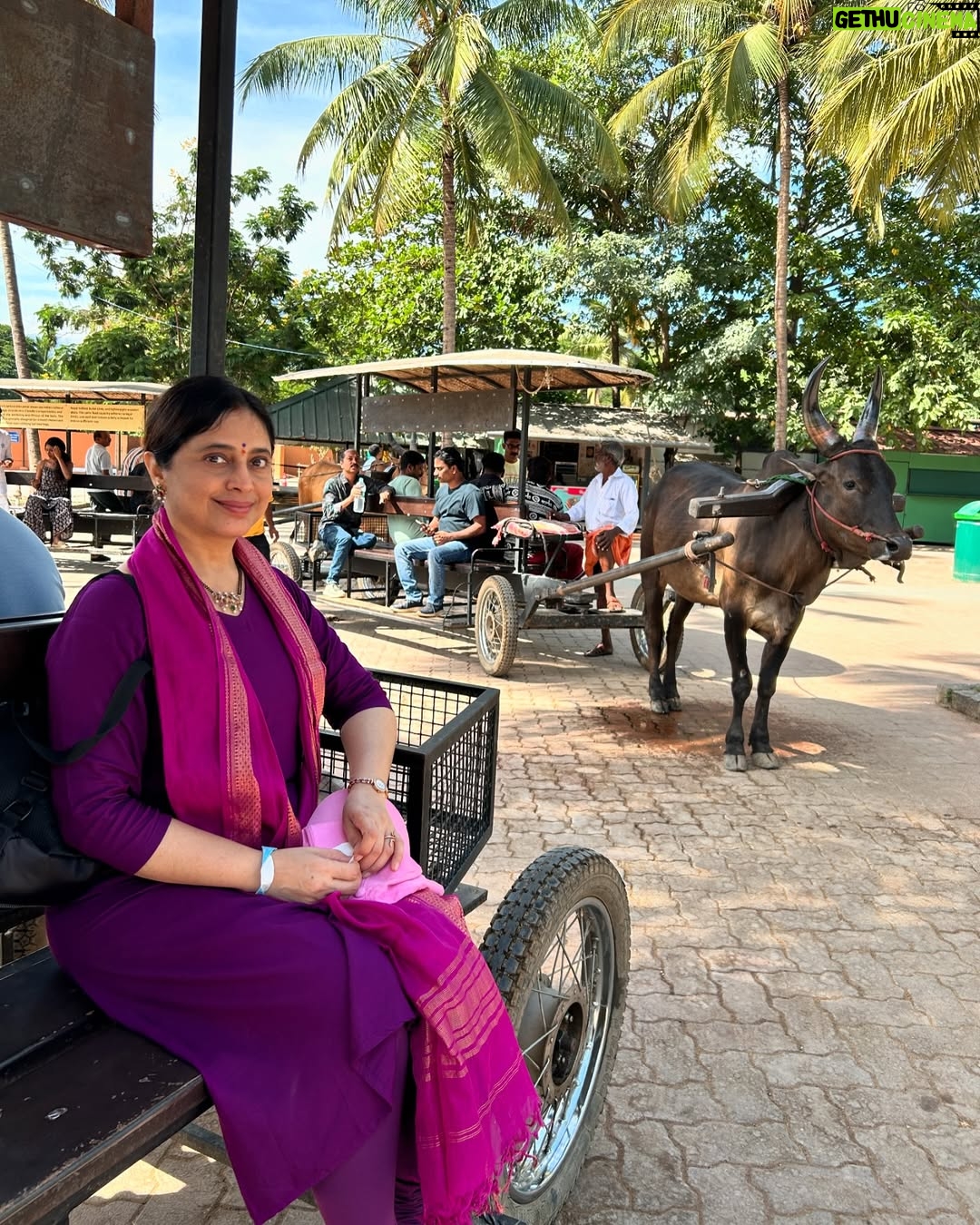 Sai Godbole - 79.1K Likes - Namaskaram🙏🏼❤️
At the foothills of the Velliangiri mountains, my time at the @isha.foundation was surreal. The calm I felt within the serene and spiritually charged space was profound. Surrounded by the inclusivity and warmth of the people, nourished by healthy food, embraced by the purity of the air, and the divinity and grandeur of the Adi Yogi, I felt deeply connected. The energy of the powerfully consecrated Dhyan Linga and the Linga Bhairavi Devi temple has left a lasting impression on my soul. 
It was heartening to witness the immense work being done to address climate change through the Save Soil initiative (we visited the nursery too) and support for farmers. The dedication to empowering underprivileged students at the Isha Vidhya school is truly inspiring. The work Sadhguru and his team of volunteers continue to do is nothing short of remarkable.
Thank you for this incredible experience, for welcoming my mom and me into your sacred space. We left feeling rejuvenated, inspired, and deeply grateful. Shambho.”

Special thank you to Swami Suyagna ji for his kindness, time and generosity🙏🏼
Priyanka Akka and Kinjal Akka @kinjalmehta97 for showing us around the ashram with so much care, your warmth made us feel even more connected to the space🌷
Lots of love to Rudreshi Akka @_rudreshi_ for truly making us feel at home! You are sunshine! ☀️ 
Thank you to Kunal Anna for organising this retreat and Chaitral for coordinating everything! 🤍
And a huge thank you to Daddu @niharshembekar for introducing me to this divine, magical world and to my mom @kulkishori for her company and her efforts to make sure I have this experience ❤️🧿🙏🏼🌟

#ishafoundation #adiyogi #sadhguru