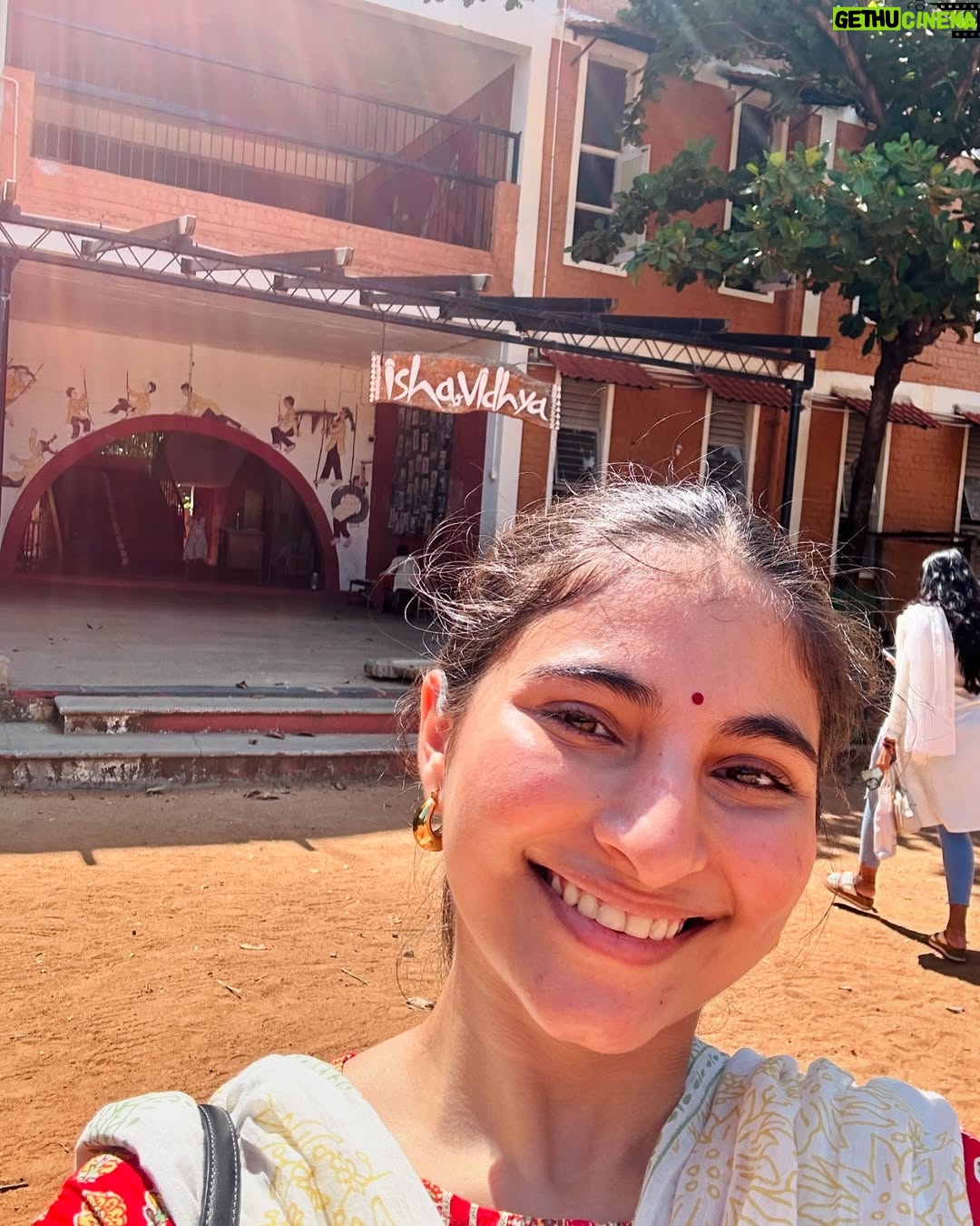 Sai Godbole - 79.1K Likes - Namaskaram🙏🏼❤️
At the foothills of the Velliangiri mountains, my time at the @isha.foundation was surreal. The calm I felt within the serene and spiritually charged space was profound. Surrounded by the inclusivity and warmth of the people, nourished by healthy food, embraced by the purity of the air, and the divinity and grandeur of the Adi Yogi, I felt deeply connected. The energy of the powerfully consecrated Dhyan Linga and the Linga Bhairavi Devi temple has left a lasting impression on my soul. 
It was heartening to witness the immense work being done to address climate change through the Save Soil initiative (we visited the nursery too) and support for farmers. The dedication to empowering underprivileged students at the Isha Vidhya school is truly inspiring. The work Sadhguru and his team of volunteers continue to do is nothing short of remarkable.
Thank you for this incredible experience, for welcoming my mom and me into your sacred space. We left feeling rejuvenated, inspired, and deeply grateful. Shambho.”

Special thank you to Swami Suyagna ji for his kindness, time and generosity🙏🏼
Priyanka Akka and Kinjal Akka @kinjalmehta97 for showing us around the ashram with so much care, your warmth made us feel even more connected to the space🌷
Lots of love to Rudreshi Akka @_rudreshi_ for truly making us feel at home! You are sunshine! ☀️ 
Thank you to Kunal Anna for organising this retreat and Chaitral for coordinating everything! 🤍
And a huge thank you to Daddu @niharshembekar for introducing me to this divine, magical world and to my mom @kulkishori for her company and her efforts to make sure I have this experience ❤️🧿🙏🏼🌟

#ishafoundation #adiyogi #sadhguru