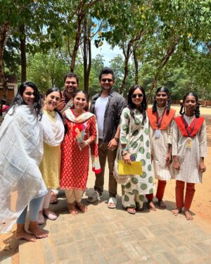 Sai Godbole Instagram - Namaskaram🙏🏼❤️
At the foothills of the Velliangiri mountains, my time at the @isha.foundation was surreal. The calm I felt within the serene and spiritually charged space was profound. Surrounded by the inclusivity and warmth of the people, nourished by healthy food, embraced by the purity of the air, and the divinity and grandeur of the Adi Yogi, I felt deeply connected. The energy of the powerfully consecrated Dhyan Linga and the Linga Bhairavi Devi temple has left a lasting impression on my soul. 
It was heartening to witness the immense work being done to address climate change through the Save Soil initiative (we visited the nursery too) and support for farmers. The dedication to empowering underprivileged students at the Isha Vidhya school is truly inspiring. The work Sadhguru and his team of volunteers continue to do is nothing short of remarkable.
Thank you for this incredible experience, for welcoming my mom and me into your sacred space. We left feeling rejuvenated, inspired, and deeply grateful. Shambho.”

Special thank you to Swami Suyagna ji for his kindness, time and generosity🙏🏼
Priyanka Akka and Kinjal Akka @kinjalmehta97 for showing us around the ashram with so much care, your warmth made us feel even more connected to the space🌷
Lots of love to Rudreshi Akka @_rudreshi_ for truly making us feel at home! You are sunshine! ☀️ 
Thank you to Kunal Anna for organising this retreat and Chaitral for coordinating everything! 🤍
And a huge thank you to Daddu @niharshembekar for introducing me to this divine, magical world and to my mom @kulkishori for her company and her efforts to make sure I have this experience ❤️🧿🙏🏼🌟

#ishafoundation #adiyogi #sadhguru
