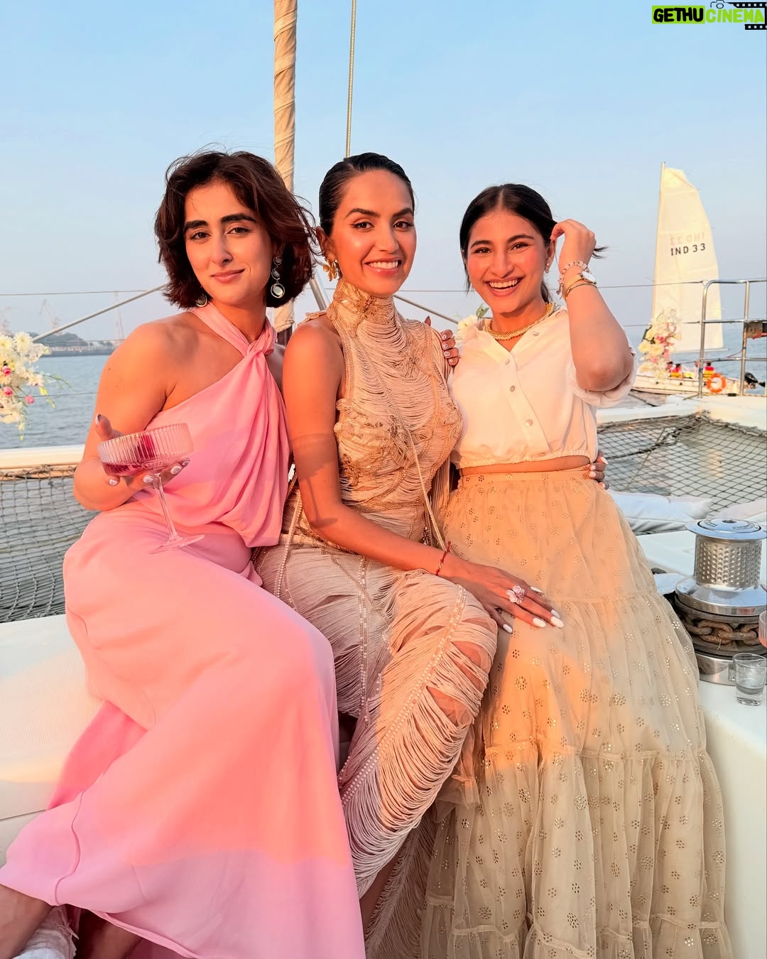 Sai Godbole - 40K Likes - chased the sunset, sailed away❤️
thank you for hosting the best party @indewild @diipakhosla @olegbuller 💫🫶🏼
thank you @hustlerani @shubhra.vaity @sanyaparekh for clicking these lovely photos! 
check out @indewild ‘s two newest dewy lip tints!! I genuinely love them!!😍