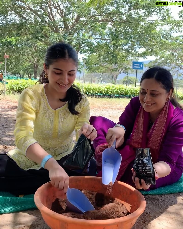 Sai Godbole - 79.1K Likes - Namaskaram🙏🏼❤️
At the foothills of the Velliangiri mountains, my time at the @isha.foundation was surreal. The calm I felt within the serene and spiritually charged space was profound. Surrounded by the inclusivity and warmth of the people, nourished by healthy food, embraced by the purity of the air, and the divinity and grandeur of the Adi Yogi, I felt deeply connected. The energy of the powerfully consecrated Dhyan Linga and the Linga Bhairavi Devi temple has left a lasting impression on my soul. 
It was heartening to witness the immense work being done to address climate change through the Save Soil initiative (we visited the nursery too) and support for farmers. The dedication to empowering underprivileged students at the Isha Vidhya school is truly inspiring. The work Sadhguru and his team of volunteers continue to do is nothing short of remarkable.
Thank you for this incredible experience, for welcoming my mom and me into your sacred space. We left feeling rejuvenated, inspired, and deeply grateful. Shambho.”

Special thank you to Swami Suyagna ji for his kindness, time and generosity🙏🏼
Priyanka Akka and Kinjal Akka @kinjalmehta97 for showing us around the ashram with so much care, your warmth made us feel even more connected to the space🌷
Lots of love to Rudreshi Akka @_rudreshi_ for truly making us feel at home! You are sunshine! ☀️ 
Thank you to Kunal Anna for organising this retreat and Chaitral for coordinating everything! 🤍
And a huge thank you to Daddu @niharshembekar for introducing me to this divine, magical world and to my mom @kulkishori for her company and her efforts to make sure I have this experience ❤️🧿🙏🏼🌟

#ishafoundation #adiyogi #sadhguru