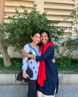 Sai Godbole Instagram - Namaskaram🙏🏼❤️
At the foothills of the Velliangiri mountains, my time at the @isha.foundation was surreal. The calm I felt within the serene and spiritually charged space was profound. Surrounded by the inclusivity and warmth of the people, nourished by healthy food, embraced by the purity of the air, and the divinity and grandeur of the Adi Yogi, I felt deeply connected. The energy of the powerfully consecrated Dhyan Linga and the Linga Bhairavi Devi temple has left a lasting impression on my soul. 
It was heartening to witness the immense work being done to address climate change through the Save Soil initiative (we visited the nursery too) and support for farmers. The dedication to empowering underprivileged students at the Isha Vidhya school is truly inspiring. The work Sadhguru and his team of volunteers continue to do is nothing short of remarkable.
Thank you for this incredible experience, for welcoming my mom and me into your sacred space. We left feeling rejuvenated, inspired, and deeply grateful. Shambho.”

Special thank you to Swami Suyagna ji for his kindness, time and generosity🙏🏼
Priyanka Akka and Kinjal Akka @kinjalmehta97 for showing us around the ashram with so much care, your warmth made us feel even more connected to the space🌷
Lots of love to Rudreshi Akka @_rudreshi_ for truly making us feel at home! You are sunshine! ☀️ 
Thank you to Kunal Anna for organising this retreat and Chaitral for coordinating everything! 🤍
And a huge thank you to Daddu @niharshembekar for introducing me to this divine, magical world and to my mom @kulkishori for her company and her efforts to make sure I have this experience ❤️🧿🙏🏼🌟

#ishafoundation #adiyogi #sadhguru