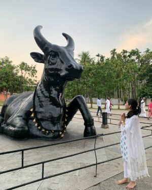 Sai Godbole Instagram - Namaskaram🙏🏼❤️
At the foothills of the Velliangiri mountains, my time at the @isha.foundation was surreal. The calm I felt within the serene and spiritually charged space was profound. Surrounded by the inclusivity and warmth of the people, nourished by healthy food, embraced by the purity of the air, and the divinity and grandeur of the Adi Yogi, I felt deeply connected. The energy of the powerfully consecrated Dhyan Linga and the Linga Bhairavi Devi temple has left a lasting impression on my soul. 
It was heartening to witness the immense work being done to address climate change through the Save Soil initiative (we visited the nursery too) and support for farmers. The dedication to empowering underprivileged students at the Isha Vidhya school is truly inspiring. The work Sadhguru and his team of volunteers continue to do is nothing short of remarkable.
Thank you for this incredible experience, for welcoming my mom and me into your sacred space. We left feeling rejuvenated, inspired, and deeply grateful. Shambho.”

Special thank you to Swami Suyagna ji for his kindness, time and generosity🙏🏼
Priyanka Akka and Kinjal Akka @kinjalmehta97 for showing us around the ashram with so much care, your warmth made us feel even more connected to the space🌷
Lots of love to Rudreshi Akka @_rudreshi_ for truly making us feel at home! You are sunshine! ☀️ 
Thank you to Kunal Anna for organising this retreat and Chaitral for coordinating everything! 🤍
And a huge thank you to Daddu @niharshembekar for introducing me to this divine, magical world and to my mom @kulkishori for her company and her efforts to make sure I have this experience ❤️🧿🙏🏼🌟

#ishafoundation #adiyogi #sadhguru