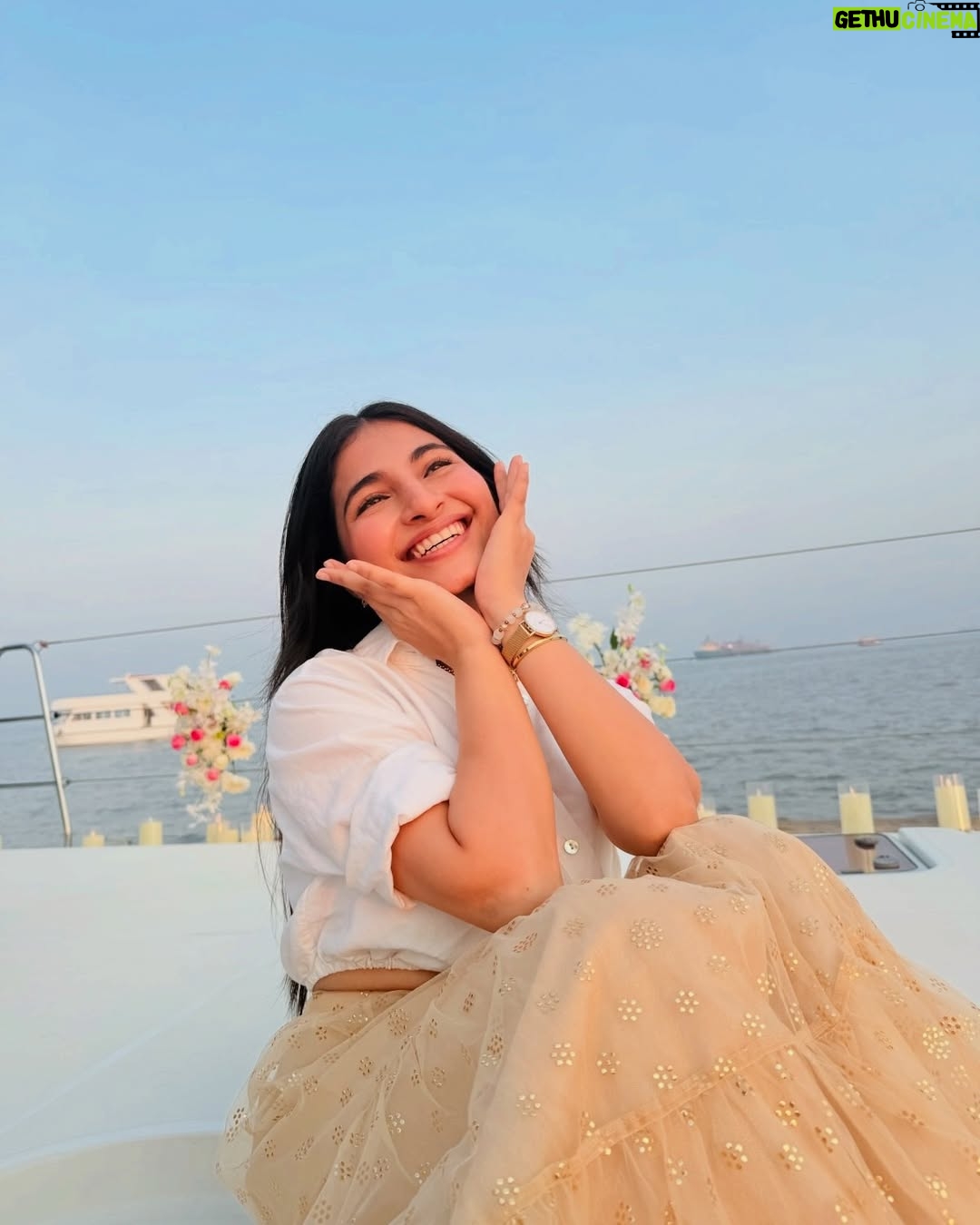 Sai Godbole - 40K Likes - chased the sunset, sailed away❤️
thank you for hosting the best party @indewild @diipakhosla @olegbuller 💫🫶🏼
thank you @hustlerani @shubhra.vaity @sanyaparekh for clicking these lovely photos! 
check out @indewild ‘s two newest dewy lip tints!! I genuinely love them!!😍