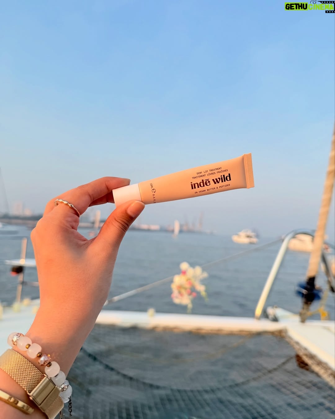 Sai Godbole - 40K Likes - chased the sunset, sailed away❤️
thank you for hosting the best party @indewild @diipakhosla @olegbuller 💫🫶🏼
thank you @hustlerani @shubhra.vaity @sanyaparekh for clicking these lovely photos! 
check out @indewild ‘s two newest dewy lip tints!! I genuinely love them!!😍