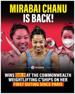 Saikhom Mirabai Chanu Instagram - MIRABAI CHANU IS BACK DOING WHAT SHE DOES BEST! 😇
The Olympic 🥈 medallist made a winning return post the Paris Olympics with a GOLD🥇 medal in the 48kg category at the Commonwealth Weightlifting C'ships.
84 Snatch 109 Clean & Jerk = 193kg total🏋️
.
.
.
#sports #indiansports #weightlifting #mirabaichanu #commonwealthweightliftingchampionship #manipur #mirabai