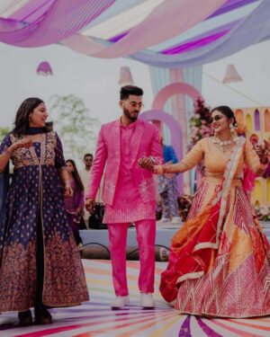 Sakshi Chhajed Instagram - Still remember your phone call “I am getting married” 

That scary, nervous, funny Sakshi sounded excited, confident and happy on her wedding day. 🥰

Over that wedding week we laughed, danced, sang, and had a lot of fun but seeing her in that beautiful wedding dress made everyone emotional. 
A lot to say as that week brought all our childhood memories back and I am grateful to have a friend like you -  crazy, caring and a girl with many dreams. 

My best-friend got married! An unbelievable event happened and now became a lifetime memory. 

The wedding was a blast and truly love was in the air. Wishing you both love and happiness for a lifetime❤️