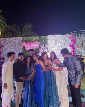 Sakshi Chhajed Instagram - Still remember your phone call “I am getting married” 

That scary, nervous, funny Sakshi sounded excited, confident and happy on her wedding day. 🥰

Over that wedding week we laughed, danced, sang, and had a lot of fun but seeing her in that beautiful wedding dress made everyone emotional. 
A lot to say as that week brought all our childhood memories back and I am grateful to have a friend like you -  crazy, caring and a girl with many dreams. 

My best-friend got married! An unbelievable event happened and now became a lifetime memory. 

The wedding was a blast and truly love was in the air. Wishing you both love and happiness for a lifetime❤️
