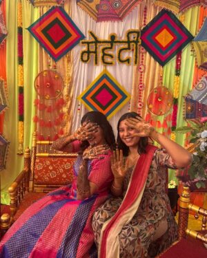 Sakshi Chhajed Instagram - Still remember your phone call “I am getting married”
That scary, nervous, funny Sakshi sounded excited, confident and happy on her wedding day. 🥰
Over that wedding week we laughed, danced, sang, and had a lot of fun but seeing her in that beautiful wedding dress made everyone emotional.
A lot to say as that week brought all our childhood memories back and I am grateful to have a friend like you - crazy, caring and a girl with many dreams.
My best-friend got married! An unbelievable event happened and now became a lifetime memory.
The wedding was a blast and truly love was in the air. Wishing you both love and happiness for a lifetime❤️