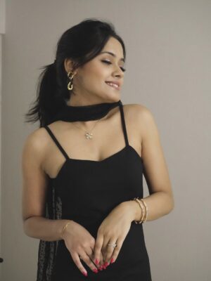 Sakshi Mihir Instagram - Dress ho to aisi šµ
( bodycon dress , black dress , style , ootd , sakshimihir )