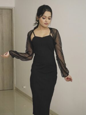 Sakshi Mihir Instagram - Dress ho to aisi šµ
( bodycon dress , black dress , style , ootd , sakshimihir )