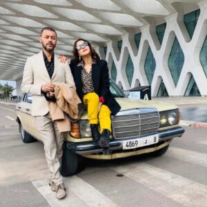 Samia Akariou Instagram - 4 ans  après « Sir Morjane » nous voilà réunis de nouveau dans ce beau projet 
« سبع ليالي » 
Je retrouve un immense acteur et un très bon partenaire 👏👏👏@amineennajiofficiel @2mtv