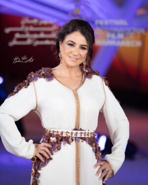 Samia Akariou Instagram - From the #filmfestival crédit to 📷. @zoubair_hk 🌹 un grand merci a mon amie @ghizlaineammorcouture pour la tenue 😘 a mes amis @bijouterie.merveilleuse et a @said.h.coiffure @__amanii___