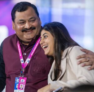Sanchita Bashu Instagram - After so long, I finally met my Mama, the Secretary General of Indian Hockey. His dedication to the sport and the nation fills me with immense pride. the Hockey India League was such a proud and emotional moment. Watching the game was inspiring, but meeting him after so long made it unforgettable. 🏑❤️”