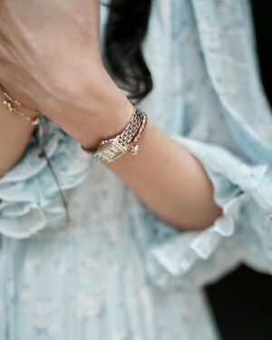 Sandra Dewi Instagram - 👗
Bag from @vone.world x @sarsof 
Earrings, bracelets & rings by @sandradewigold_id Love Melts
Dress by @lebijoushop