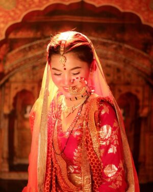 Sapna Nar Bahadur Instagram - In every nath, every braid, lies the soul of the hills~the Uttarakhand bride” 

#inayat_16 #team4saiz #bridallook6
