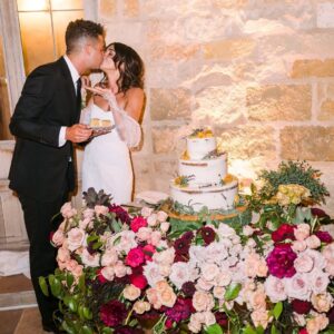 Sarah Hyland Instagram - 2 years married and you still have to be cautious around me with a cake. Happy anniversary my love! I love you 1 anything you say. To Pluto & Back āØ