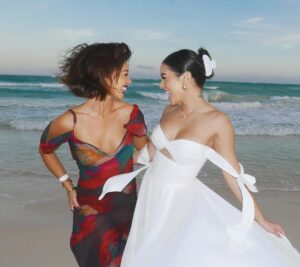 Sarah Hyland Instagram - Sheās a Birthday Bride⦠I mean Wifey! š Happy Birthday to the most magical, kind, silly, smart, and talented woman. Iām so honored to be able to call you not only my friend but my sister witch š I love you to pieces Shushi!!!!