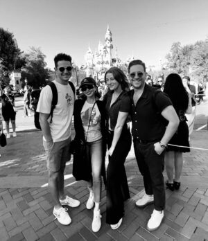 Sarah Hyland Instagram - Turned 33 at Club 33 āØ
@wellsadams and I recreated the picture we took on my birthday 6 years ago and Iāve never been so full of joy š„¹
