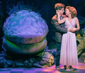Sarah Hyland Instagram - I found Somewhere Thatās Green in the concrete jungle and I am LOVING it! Run, donāt walk to see @andrewbfeldman_ as Seymour! I mean it. Heās a musical theatre alien. Iām SO lucky to be doing this show with the most amazing cast, crew, and creative team! Come down to Skid Row and have some fun with us!