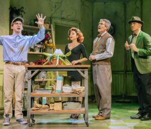 Sarah Hyland Instagram - I found Somewhere Thatās Green in the concrete jungle and I am LOVING it! Run, donāt walk to see @andrewbfeldman_ as Seymour! I mean it. Heās a musical theatre alien. Iām SO lucky to be doing this show with the most amazing cast, crew, and creative team! Come down to Skid Row and have some fun with us!