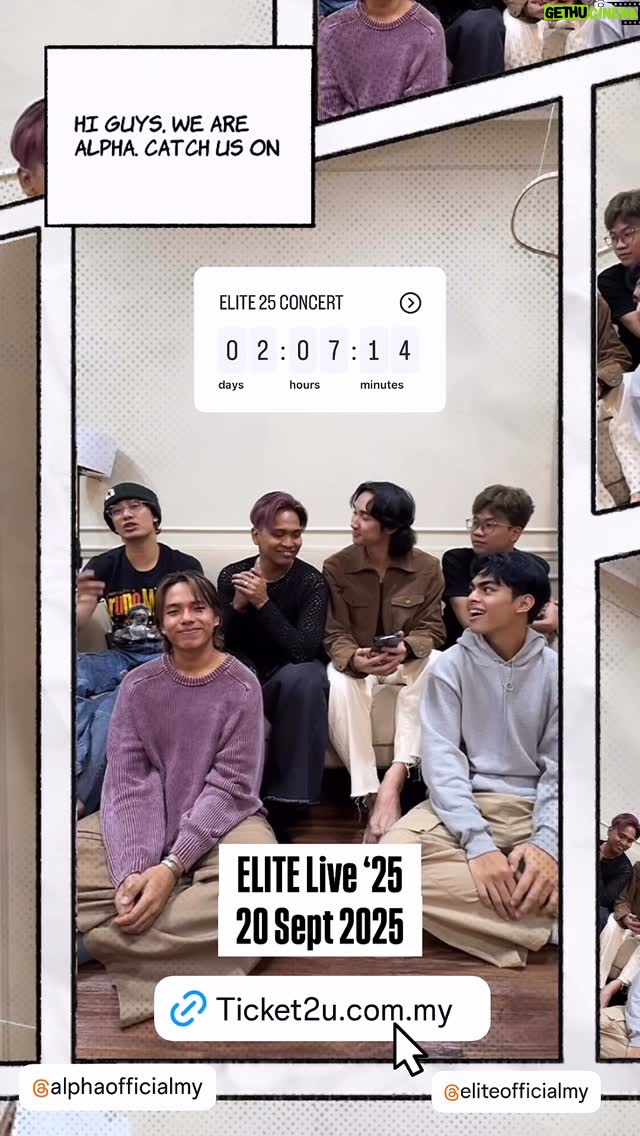 Sasha Saidin - 98 Likes - Alphanites & ELITE Warriors!!! 

Azza, Abby, Sasha, Linda dan Watie tidak sabar bertemu mata dengan para peminat. Menyambut baik gegak gempita yang dirasakan sewaktu Konsert genKRU…. kini ELITE LIVE ’25 hadir Istimewa untuk kalian. 

Dinamakan sebagai ELITE LIVE ‘25, peminat buat julung kali akan menikmati karya-karya popular Elite di Plenary Hall Kuala Lumpur Convention Centre pada 20 September 2025.

Untuk menjadi salah seorang saksi ELITE LIVE ‘25, jangan terlepas membeli tiket mengikut kategori yang telah disediakan:

❤️GIG (RM 1,088)
**with Meet & Greet and refreshment
🧡MANISNYA SENYUMANMU (RM 588)
💚CATWALK (RM 268)
💛TAMPARAN WANITA (RM 238)
🩷 TRAUMA ( RM98) 
🩵 BILA (RM88) 

📍Tiket boleh diperoleh menerusi www.ticket2u.com.my/elite 

Mari… CATWALK bersama-sama!

Stay Tuned! ⏰⌛️

W E  A R E  B A C K

#elite
#elitewarriors