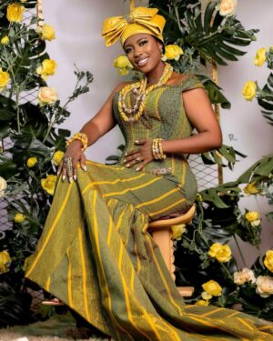 Selly Galley Instagram - NEHO 🙌🏻!! The Modern ewe bride @rhythmsondarunway
SELINA BEB @selinabeb in collaboration with QUOPHI AKOTUAH @quophiakotuahghana, proudly presents AWARESO- The Traditional Ghanaian Bride campaign!
This dazzling new collection showcases kente gowns paired with intricate, historically-rich, stunning beads. A careful selection of beads including trade beads, Aggry beads, Krobo beads and coral beads have resulted in a sensational collection you will love to own.
Our mission is to inspire future traditional brides to proudly embrace our heritage and be “Adorned in Tradition!” With AWARESO, we demonstrate the exquisite way that our local beaded jewelry perfectly complements modern kente gowns. Future traditional brides can look forward to looking regal, divine and truly beautiful in our iconic pieces.
With love, dedication and research, we crafted the pieces in this campaign and we’re thrilled to share them with you! Explore the collection and experience the beauty of Ghanaian tradition.
Accessories: @selinabeb
Outfit: @quophiakotuahghana
Hair: @the_hair_counsellor
Makeup: @the_maidens_beauty
Decor: @lamore_bella_events
Videographer: @grandeaglemotion
Photographer: @primestudios_wbp
Runway photos @k2pixels
Fabric: @revelation_lines
Heels @shoezonegh
#SelinaBeb #QuophiAkotuahGhana #SellyGalley #EweBride #GhanaBride #Ewe #Kente #Collaboration #Awareso #Beads #Ghana #GhanaianBeads #GhanaianTradition #TraditionalMarriage #BeadsOfCulture