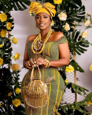 Selly Galley Instagram - NEHO 🙌🏻!! The Modern ewe bride @rhythmsondarunway
SELINA BEB @selinabeb in collaboration with QUOPHI AKOTUAH @quophiakotuahghana, proudly presents AWARESO- The Traditional Ghanaian Bride campaign!
This dazzling new collection showcases kente gowns paired with intricate, historically-rich, stunning beads. A careful selection of beads including trade beads, Aggry beads, Krobo beads and coral beads have resulted in a sensational collection you will love to own.
Our mission is to inspire future traditional brides to proudly embrace our heritage and be “Adorned in Tradition!” With AWARESO, we demonstrate the exquisite way that our local beaded jewelry perfectly complements modern kente gowns. Future traditional brides can look forward to looking regal, divine and truly beautiful in our iconic pieces.
With love, dedication and research, we crafted the pieces in this campaign and we’re thrilled to share them with you! Explore the collection and experience the beauty of Ghanaian tradition.
Accessories: @selinabeb
Outfit: @quophiakotuahghana
Hair: @the_hair_counsellor
Makeup: @the_maidens_beauty
Decor: @lamore_bella_events
Videographer: @grandeaglemotion
Photographer: @primestudios_wbp
Runway photos @k2pixels
Fabric: @revelation_lines
Heels @shoezonegh
#SelinaBeb #QuophiAkotuahGhana #SellyGalley #EweBride #GhanaBride #Ewe #Kente #Collaboration #Awareso #Beads #Ghana #GhanaianBeads #GhanaianTradition #TraditionalMarriage #BeadsOfCulture