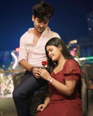 Shabnam Layek Instagram - Happy Valentine Day Goluaa 🥰❤️ 

📸:- @liton_sarkar__ 

#layekfam #prashulovers #prasvcreation
