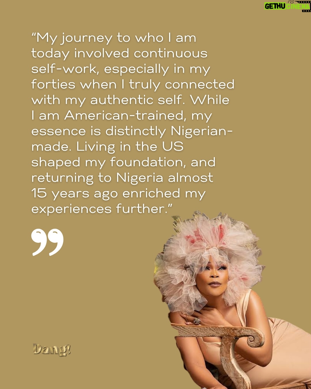 Shaffy Bello - 4.4K Likes - Swipe: Her most groundbreaking feat is her bold return to Nigeria in her 30s to reinvent herself from a U.S.-based singer into one of Nollywood’s most elegant and versatile actresses, proving it’s never too late to chase a new dream and redefine success. Listen to her speak more about her story on the latest episode of @dearifeseries on my YouTube.

@iamshaffybello you’re a role model for strength and creativity in Nollywood!

#DangWoman #Dang