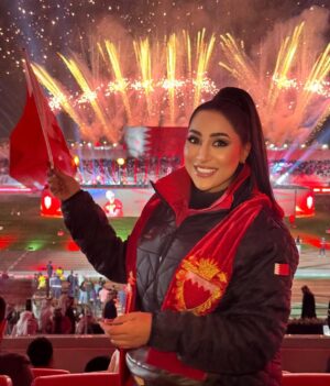 Shaima Sabt Instagram - سمعت احد التعليقات من محلل رياضي يقول شنو اللي يحرك اهل البحرين بصوت واحد :
الجواب : الغالي حبنا للبلد ولعيال ديرتنا وطنيتنا وايمانا وثقتنا ببعض هذا يحركنا وعسى ربي يديم هذة اللحمة الوطنية ولا يغير علينا الا للافضل